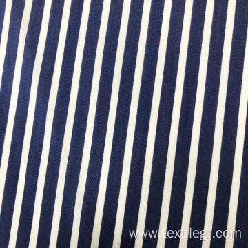 Vertical Stripe Cotton Nylon Spandex Poplin